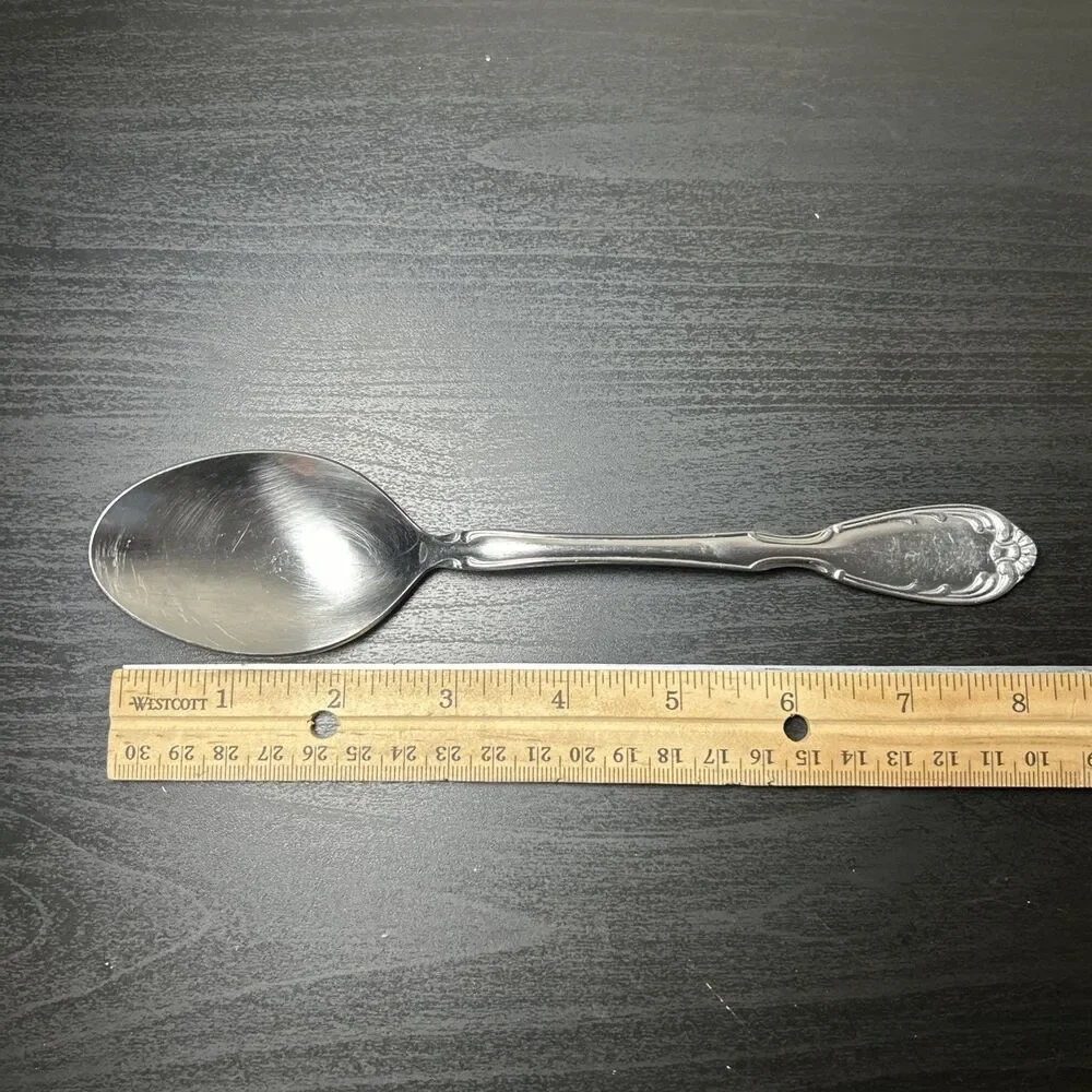 12 Pc Noritake Serenade 18/8 SS, Serving Spoon/fork, Long Sp, Knives, Tbsp, B Kn